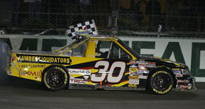 Todd Bodine and Germain Motorsports win NASCAR Craftsman Truck Series race at Homestead-Miami Speedway on Nov. 14 using Bassett 15x9.5 Wheels.